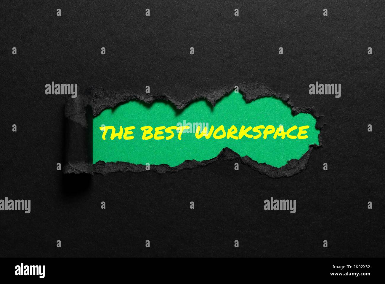 Visualizzazione concettuale dell'area di lavoro migliore. Concetto Internet Condizioni di lavoro confortevoli per i dipendenti aziendali Foto Stock