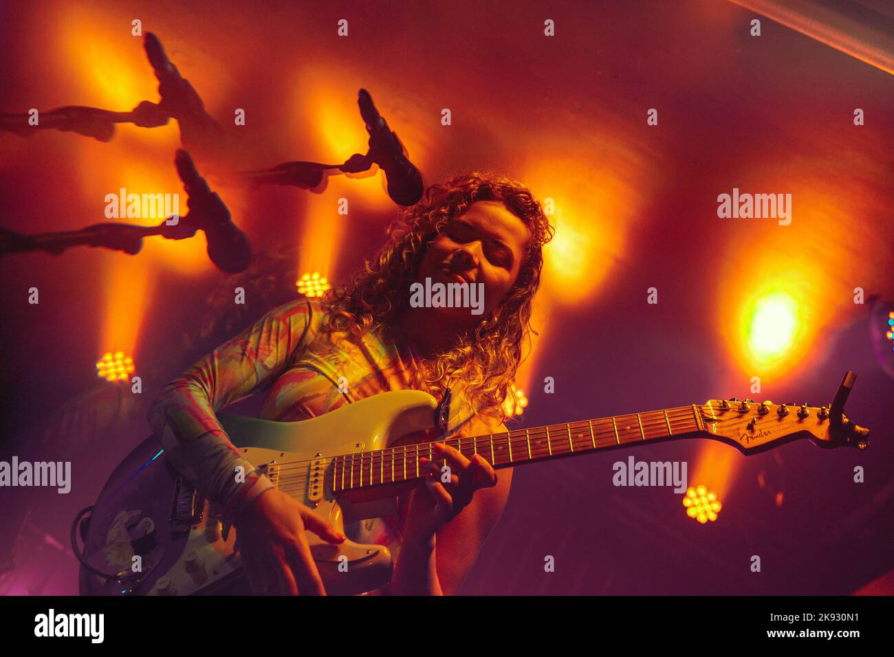 Milano, Italia, 25rd Ott 2022. Nilufer Yanya suona dal vivo al Circolo Magnolia di Milano. Credits: Maria Laura Arturi/Alamy Live News Foto Stock