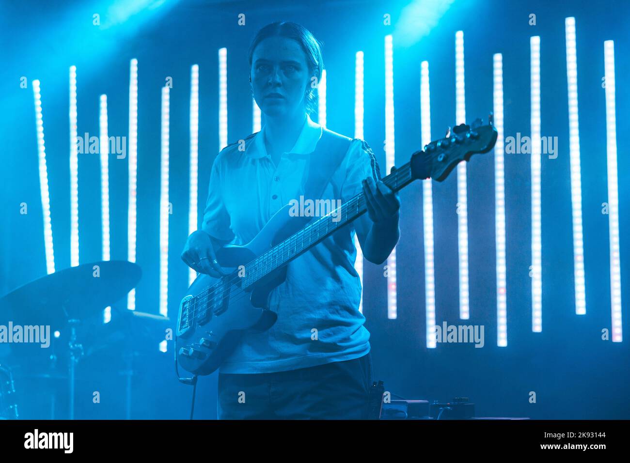 Milano, Italia, 25rd Ott 2022. Nilufer Yanya suona dal vivo al Circolo Magnolia di Milano. Credits: Maria Laura Arturi/Alamy Live News Foto Stock