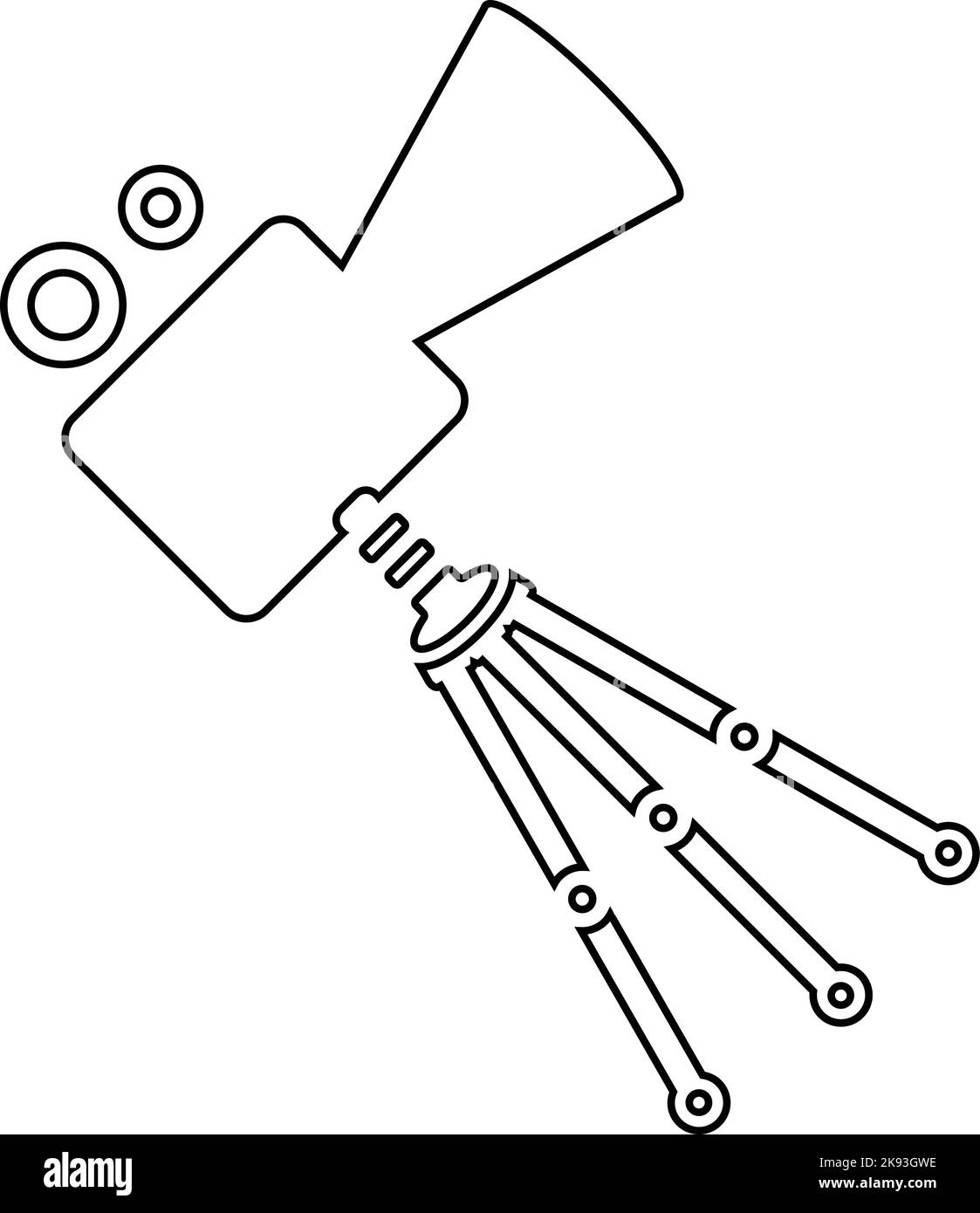 Icona fotocamera retro precedente Illustrazione Vettoriale