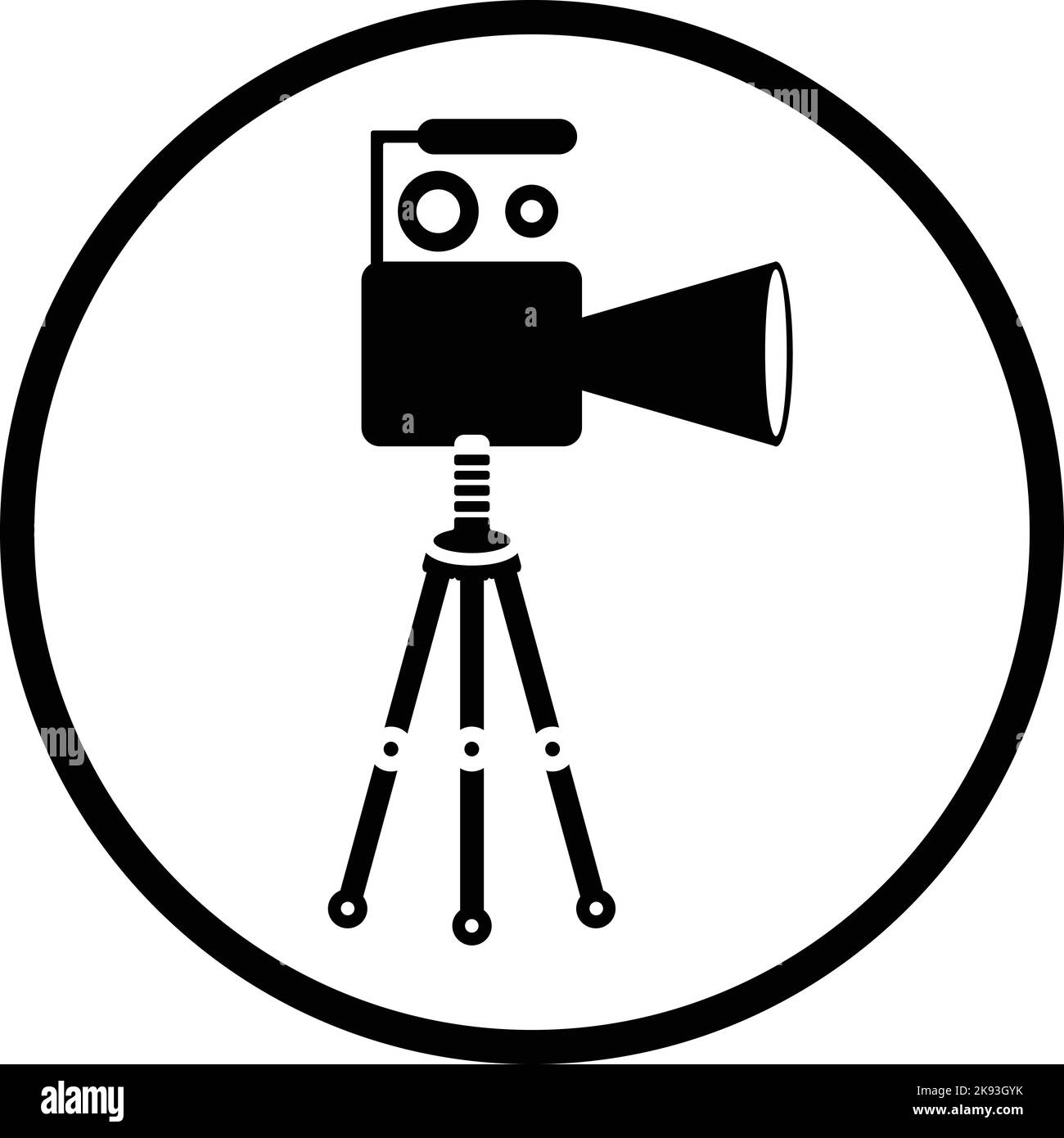 Icona del video fotografico della fotocamera Illustrazione Vettoriale