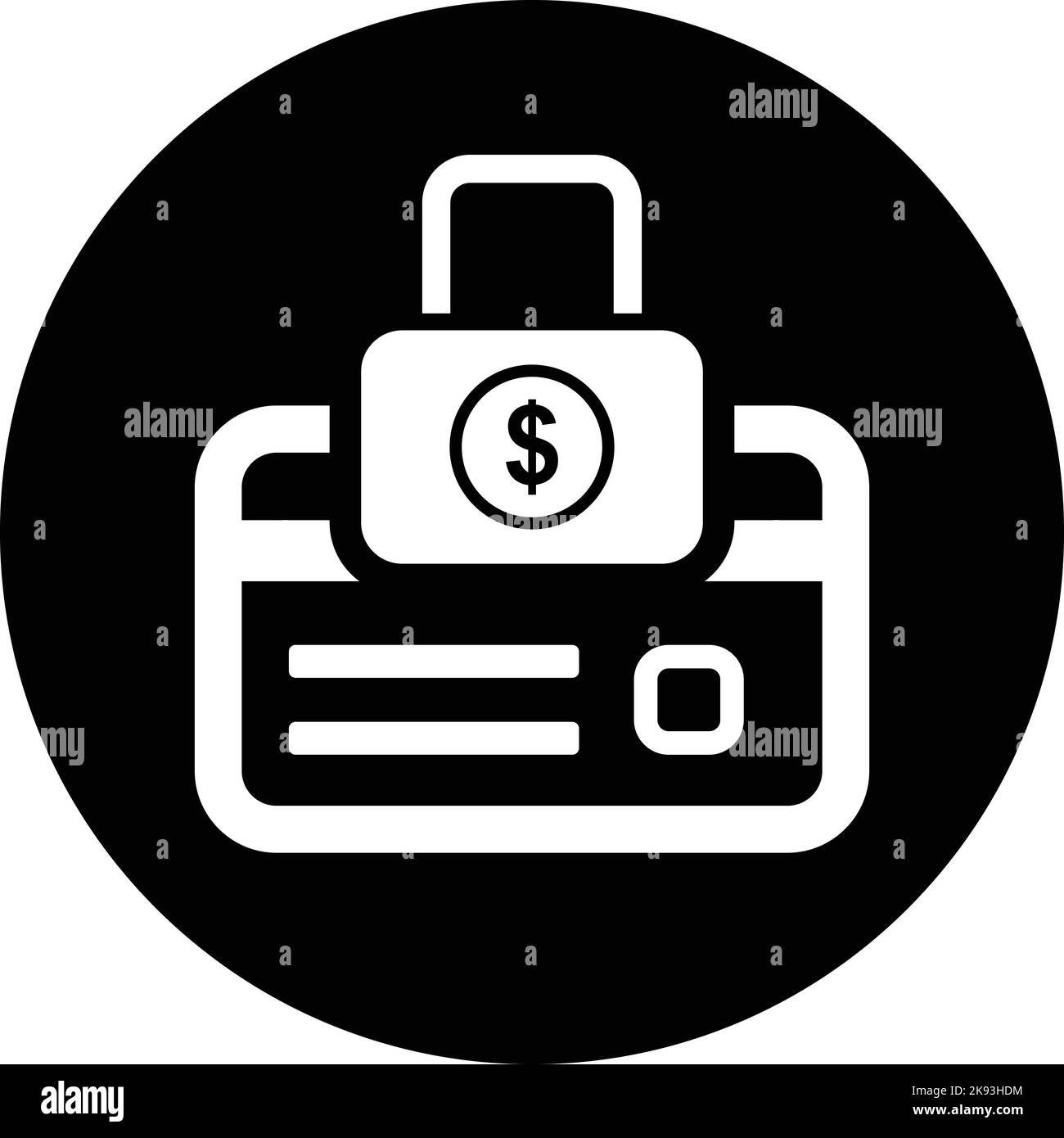 Icona del numero di blocco della carta Illustrazione Vettoriale