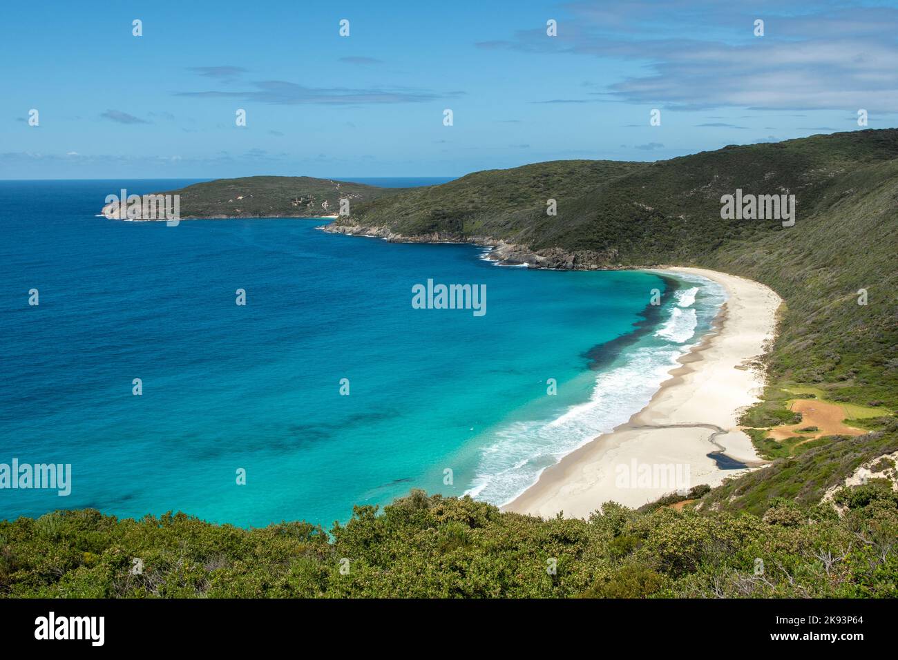 Vista da Shelley Beach Lookout, West Cape Howe NP, vicino Albany, WA, Australia Foto Stock
