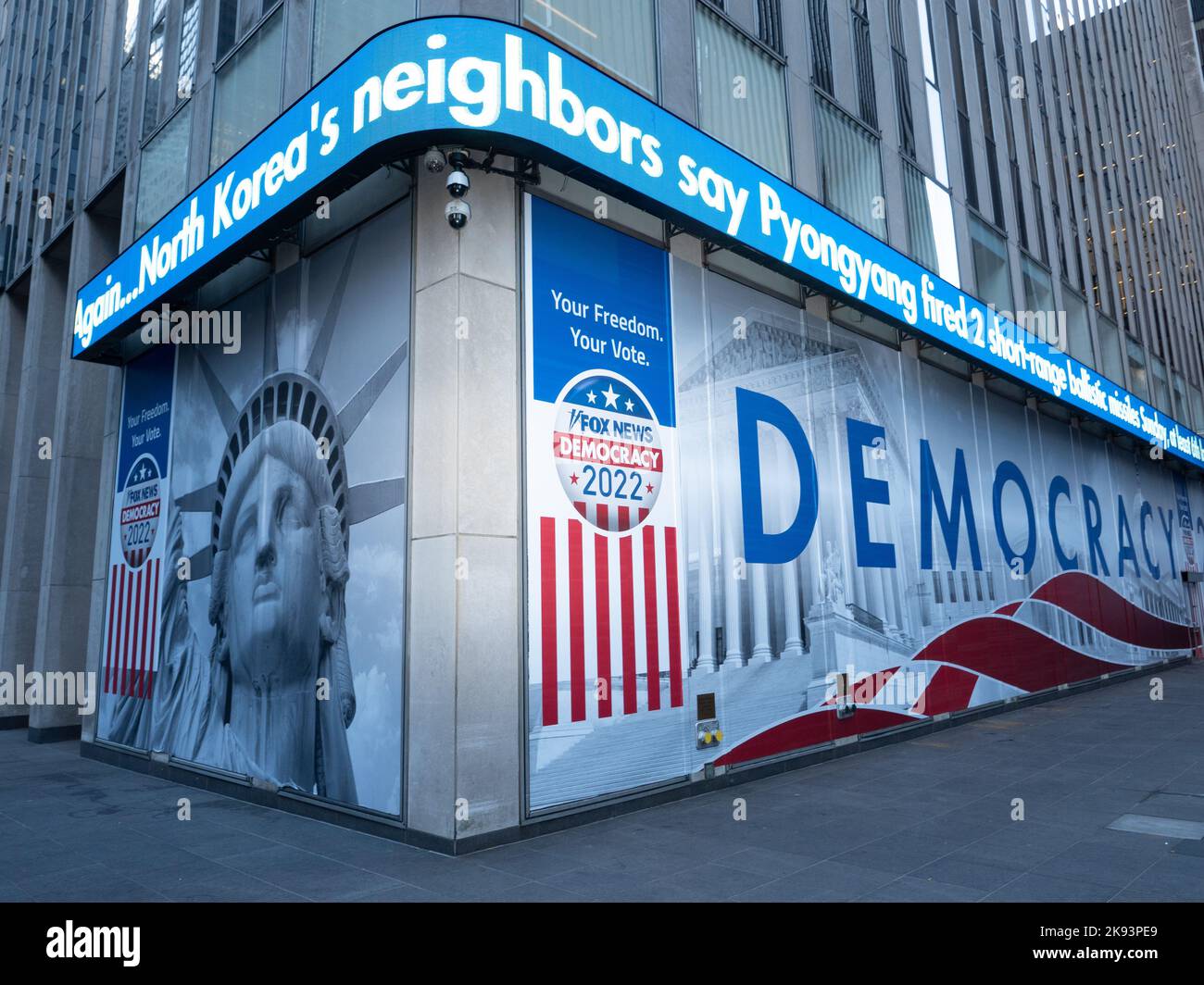 L'edificio News Corp con Fox News a New York City. Foto di Francis Specker Foto Stock