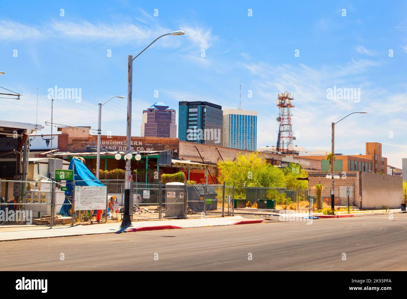 TUCSON, USA - 12 giugno: Nella città vecchia il 16,2012 giugno a TUCSON, USA. Nel 1775 fu fondato il forte Presidio San Agustin del Tucson. Oggi Tucson Foto Stock