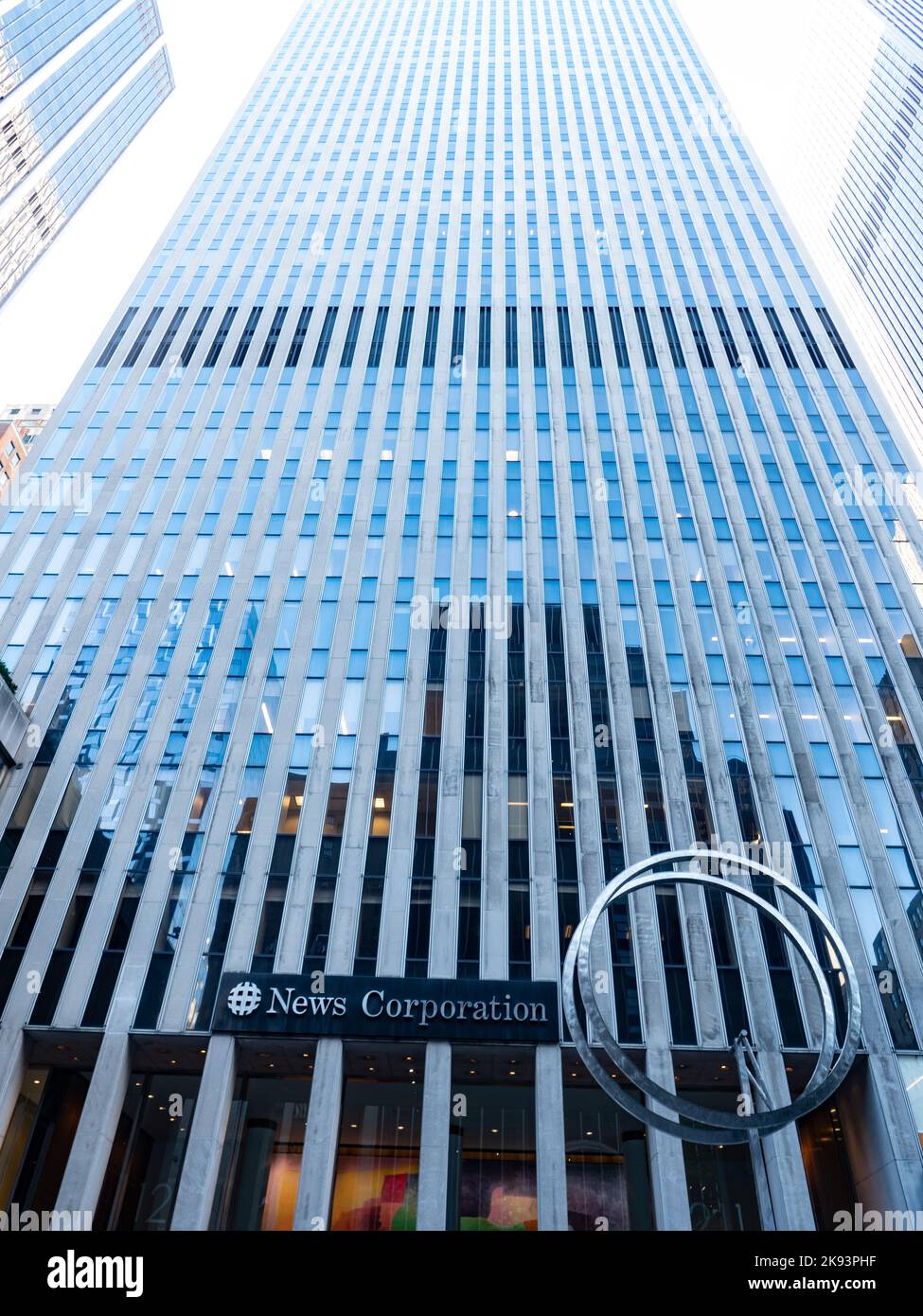 L'edificio News Corp con Fox News a New York City. Foto di Francis Specker Foto Stock