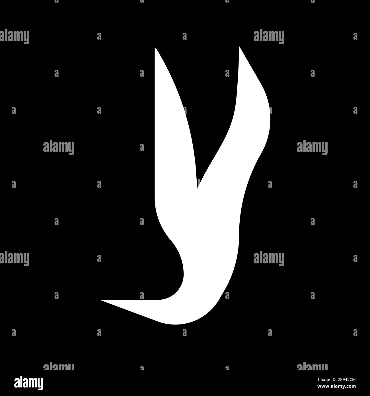 Lettera y logo design. Marchio di identità vettore aziendale y icona e logo. Illustrazione Vettoriale