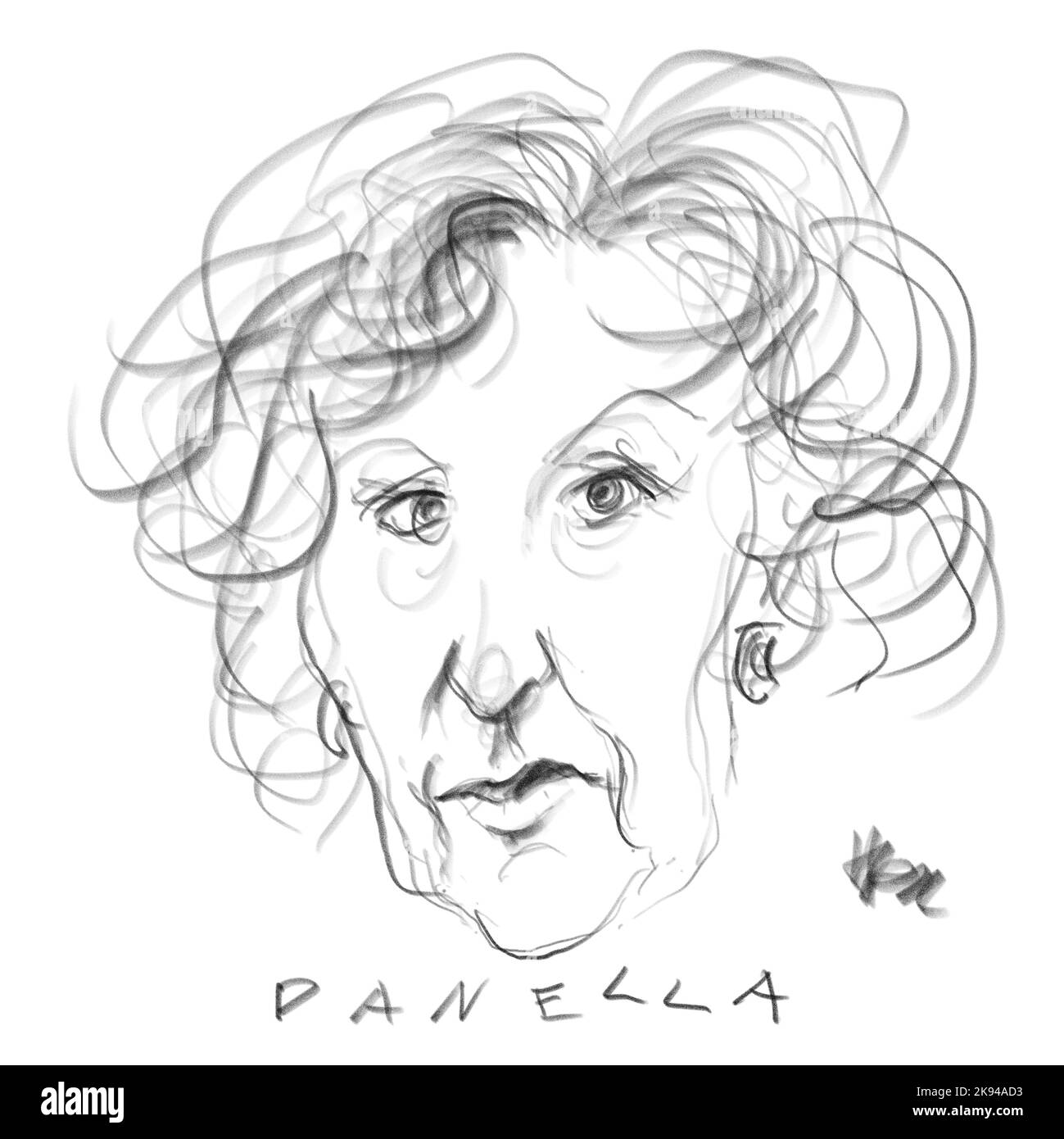 Ritratto dell'autore Uta Danella Utta Foto Stock