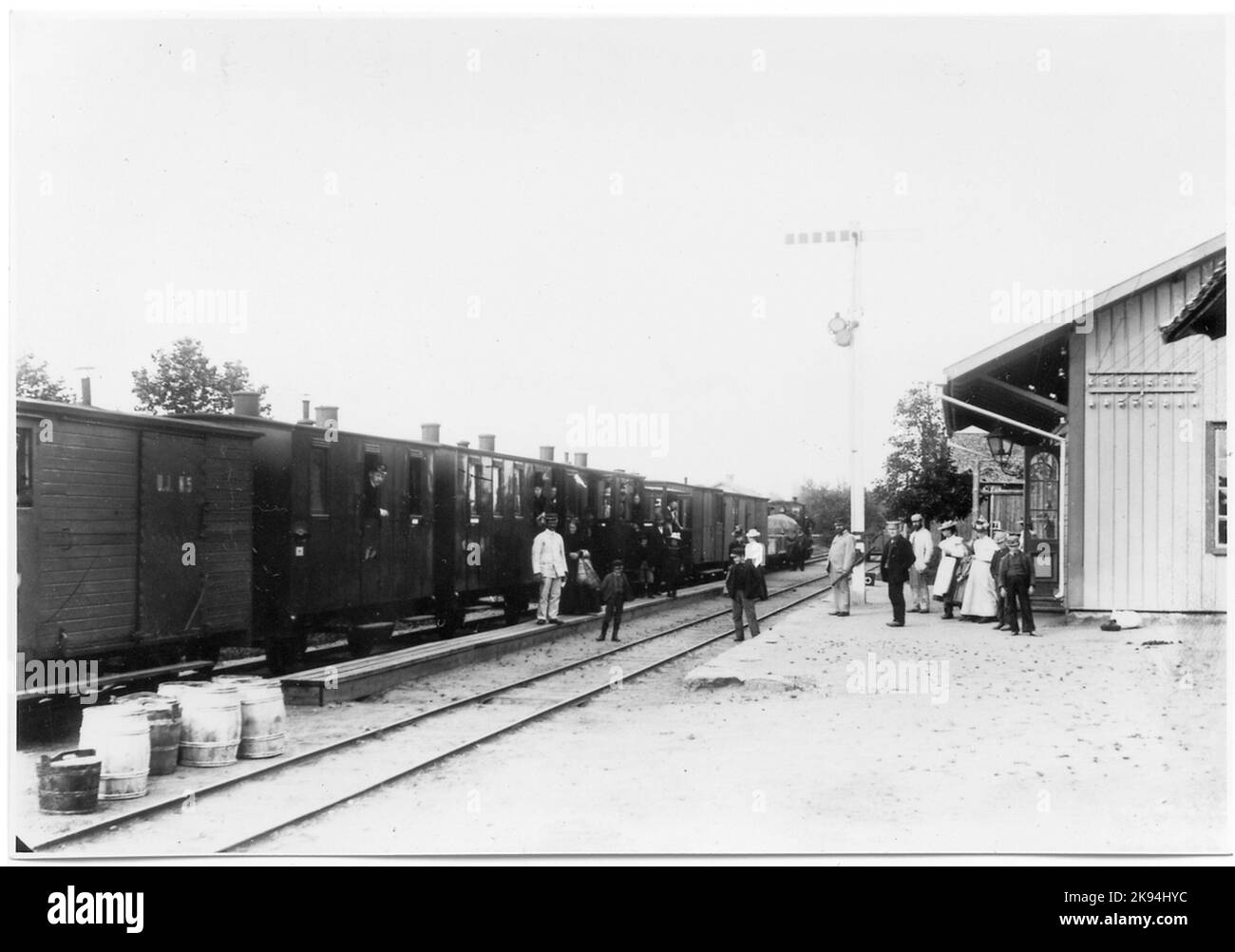 La stazione degli alberi. Foto Stock
