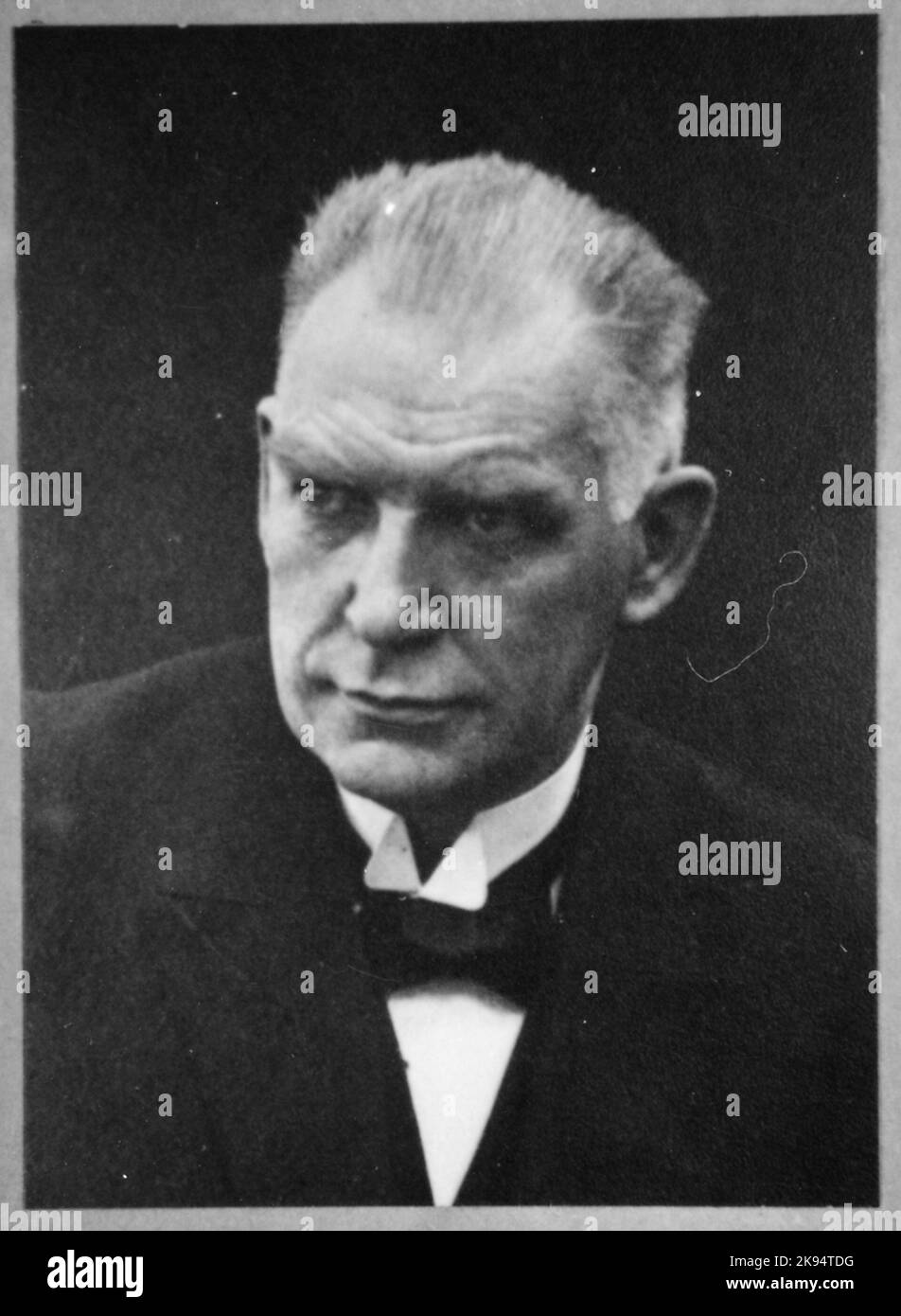 Ispettore di stazione Gustaf Hökerberg a Sundsvall. State Railways, SJ. Foto Stock