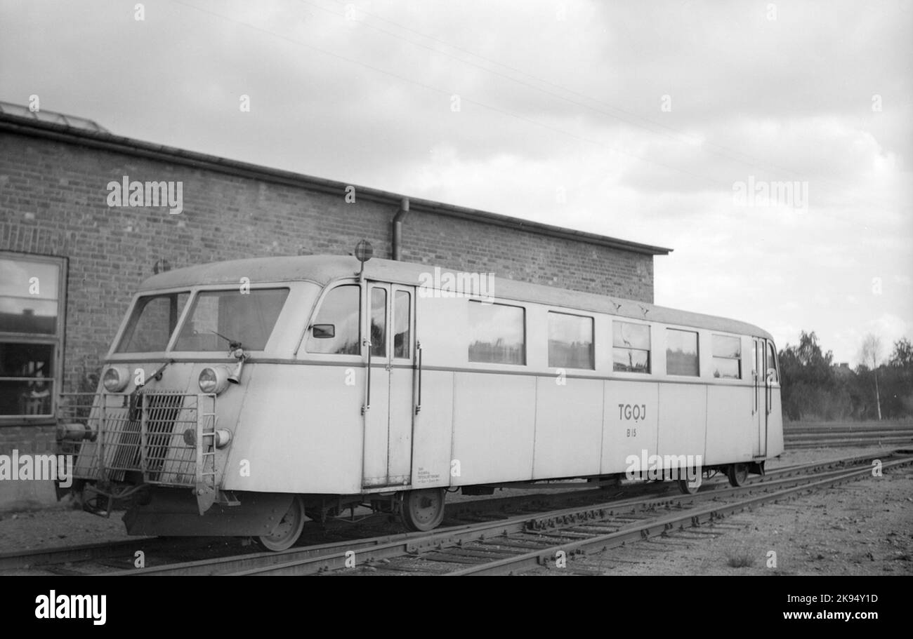 Trafikaktiebolaget Grängesberg - Ferrovie Oxelösund, TGU Y08D B15. Foto Stock