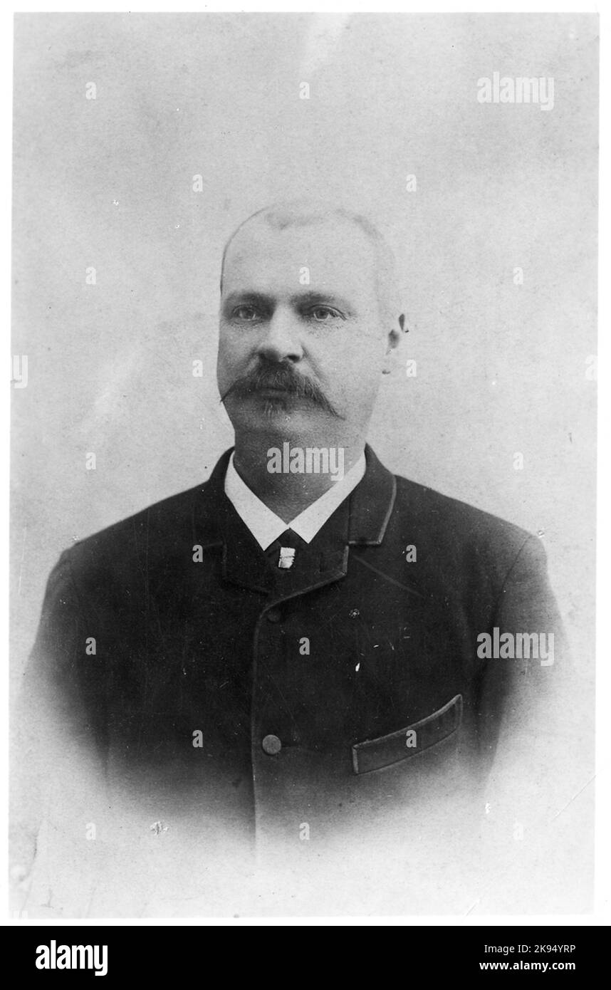 Agosto Hjalmar Rydén, Stins in Hallsberg 1889-1903. Foto Stock