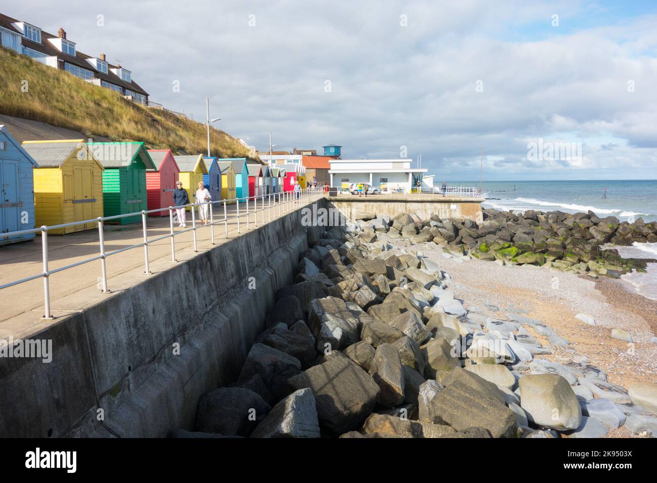 La East Promenade a Sheringham Norfolk, Regno Unito Foto Stock