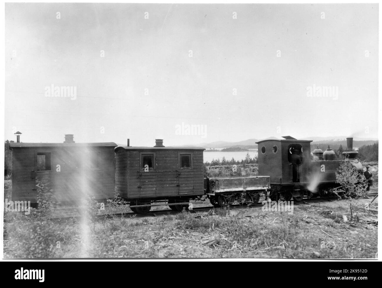 Ferrovia di Sävsnäs, Svj Lok 4 'tomba di Sebastian'. Foto Stock