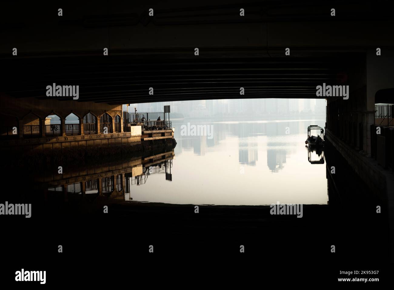 Qanat al Qasba Corniche Sharjah Foto Stock