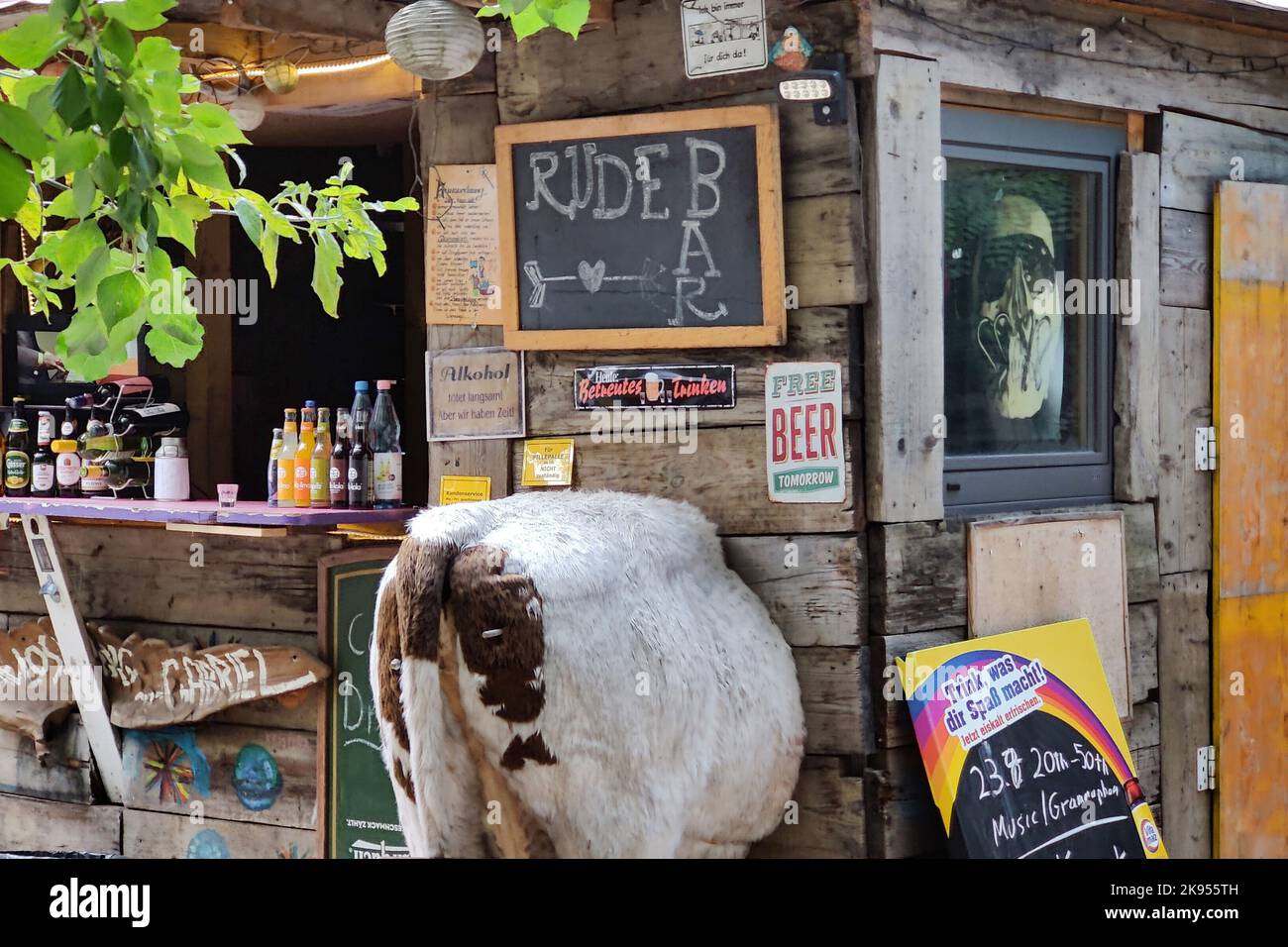 Ride Bar al Paula-Thiede-Ufer, Berlin-Mitte, Germania, Berlino Foto Stock