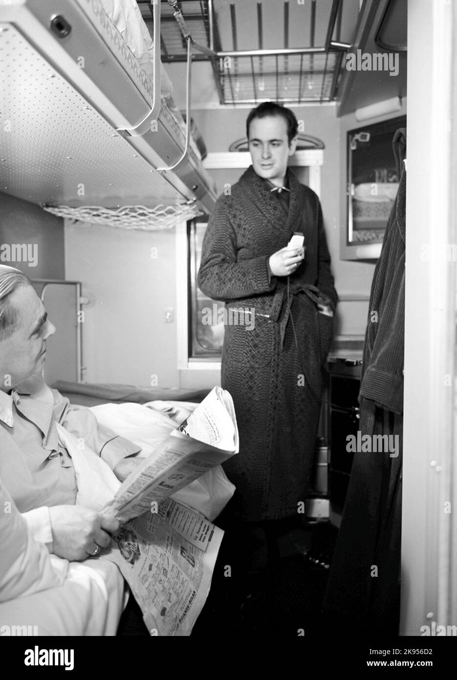 State Railways, SJ WLAB06. Auto da letto con extra Foto Stock