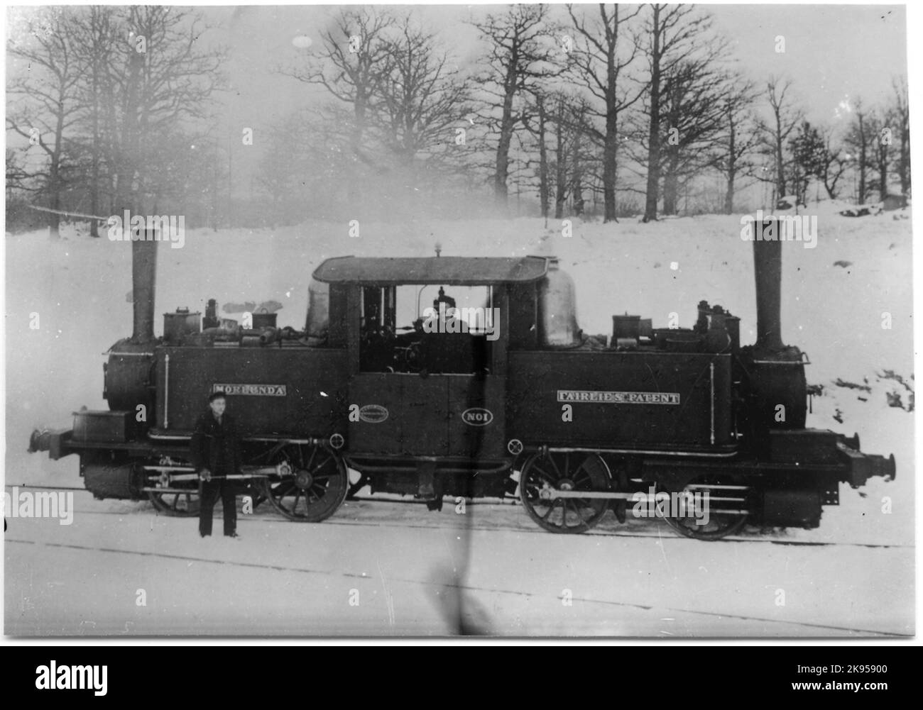 Nässjö Oskarshamns Railway, Noj Lok 8 'Mörlunda'. La locomotiva a vapore è stata prodotta nel 1874 da R&W Hawthorn in Inghilterra. Foto Stock