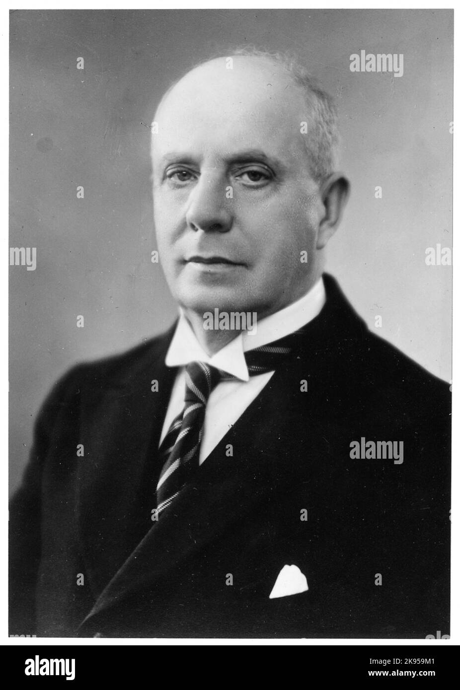 Direttore della stazione Johan Erik Karsberg. Foto Stock