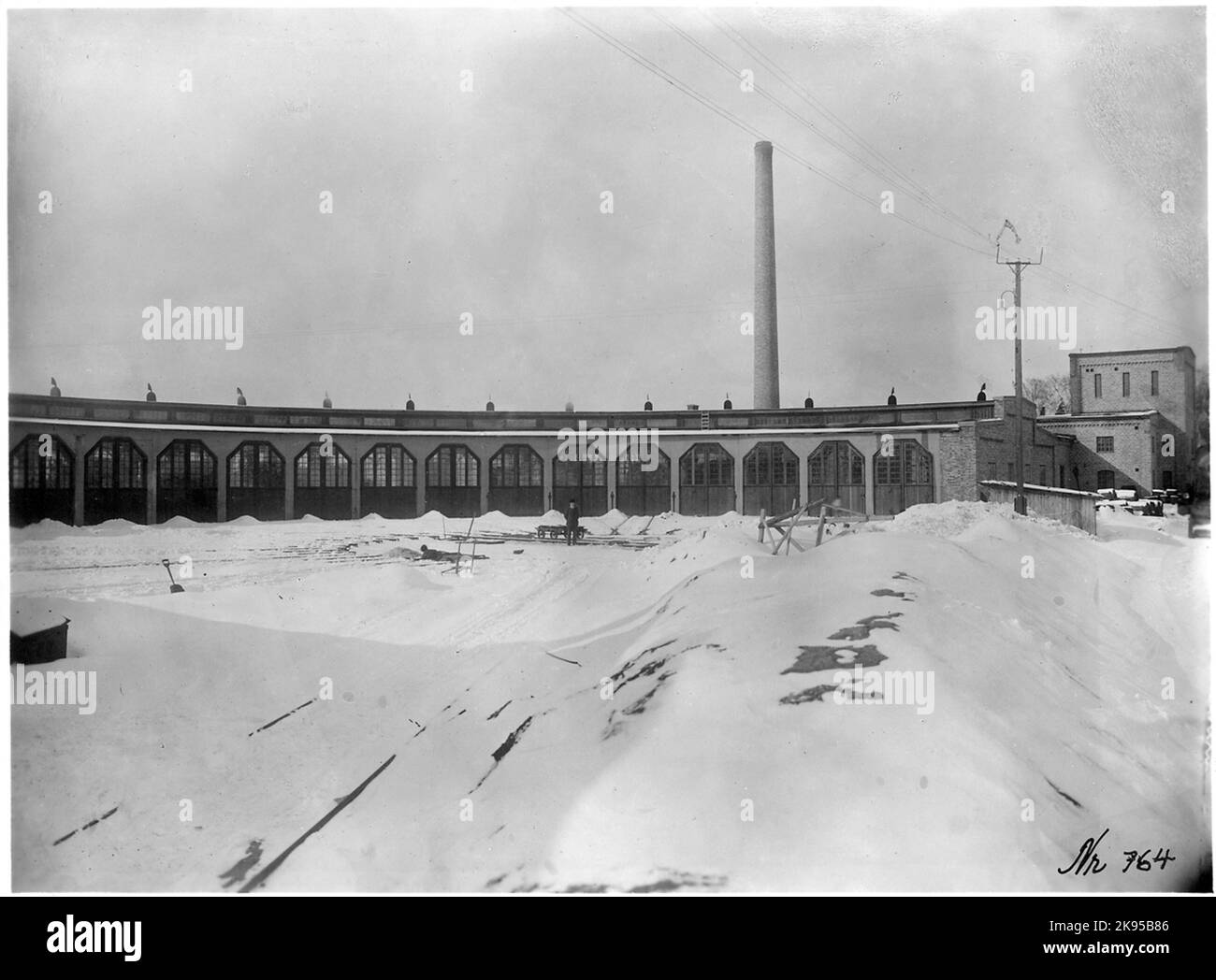 Lokstal a Östersund. Foto Stock