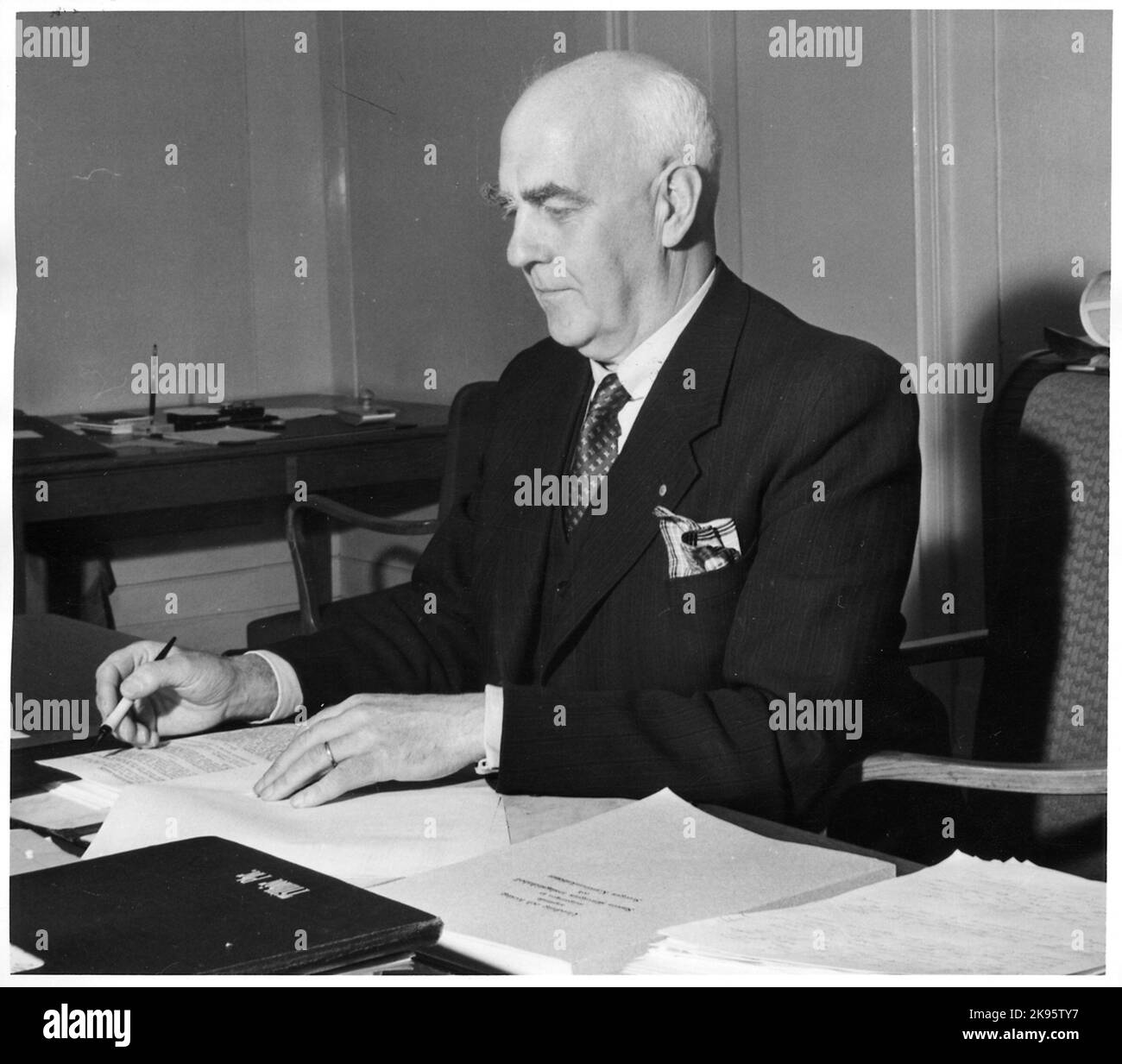 Rudolf Markland, direttore dell'ufficio del traffico passeggeri. Foto Stock