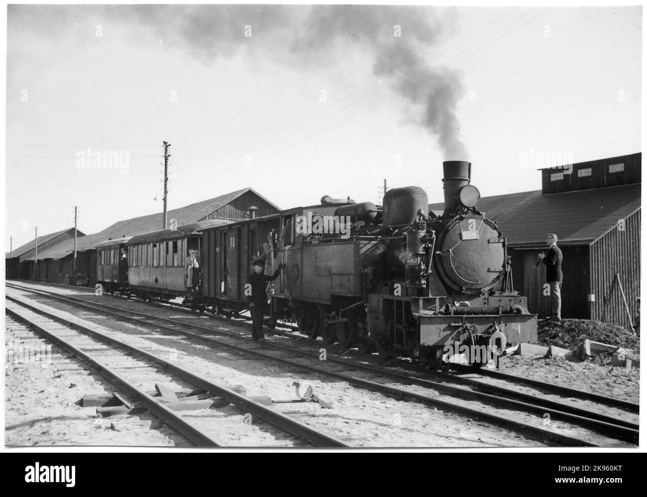 Hällefors - Ferrovia Fredriksberg, HFJ Lok 7 'Knut Falk'. Foto Stock
