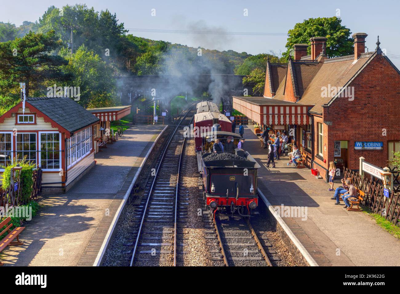 North Norfolk Railway, Weybourne, Norfolk, Inghilterra, Regno Unito Foto Stock