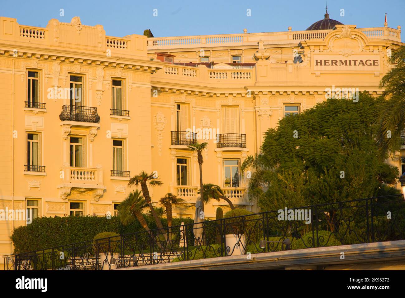Monaco, Monte Carlo, albergo Hermitage, Foto Stock
