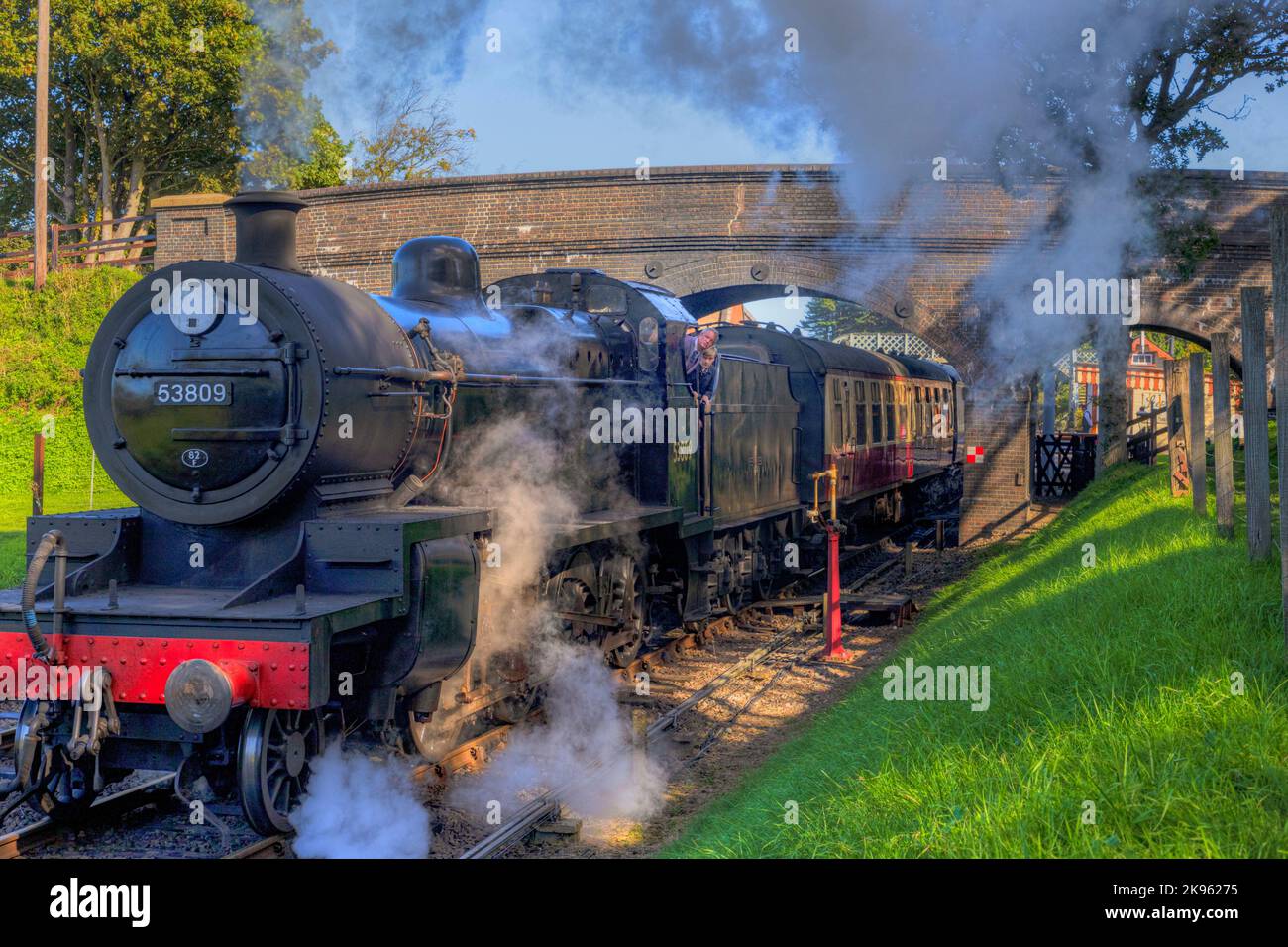 North Norfolk Railway, Weybourne, Norfolk, Inghilterra, Regno Unito Foto Stock