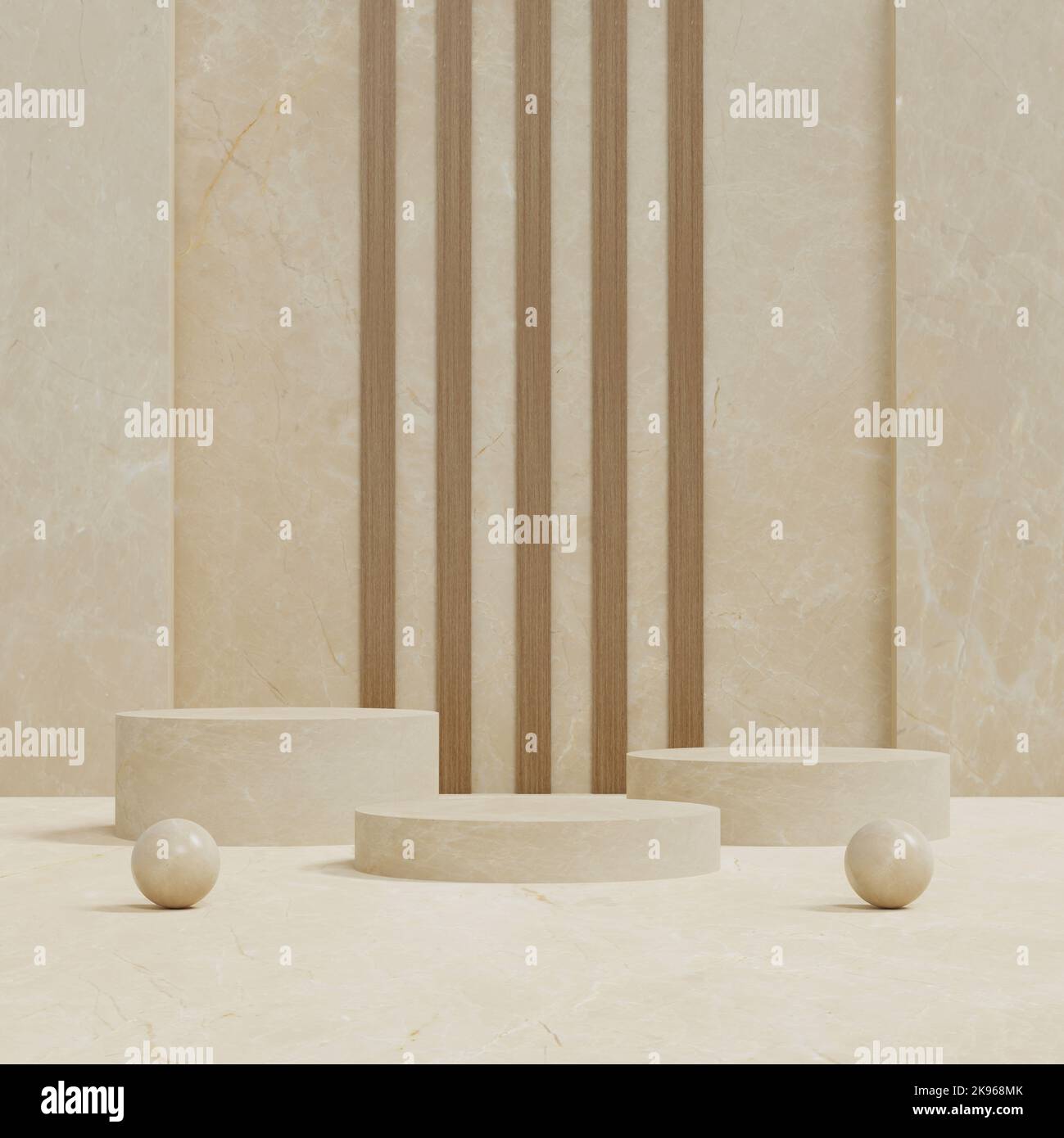 esposizione podio minima per presentazione stand prodotti di sfondo cosmetico. scena concept vetrina per nuovo prodotto, vendita promozione, banner. 3D il Foto Stock