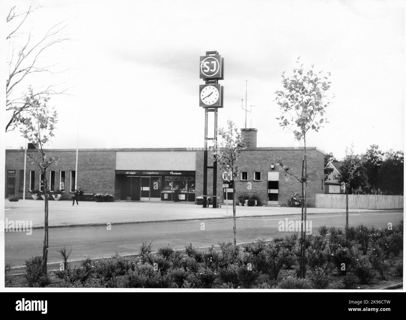 La stazione di Borlänge nel 1966 è stata aperta il 1 dicembre 1965. Foto Stock