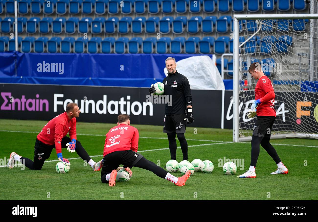 Uherske Hradiste, Repubblica Ceca. 26th Ott 2022. Il modello 1. FC Koln sessione di allenamento prima del Gruppo D, 5th° turno della European Conference League 1. FC Slovacko vs Colonia, a Uherske Hradiste, Repubblica Ceca, il 26 ottobre 2022. Credit: Galibor Gluck/CTK Photo/Alamy Live News Foto Stock