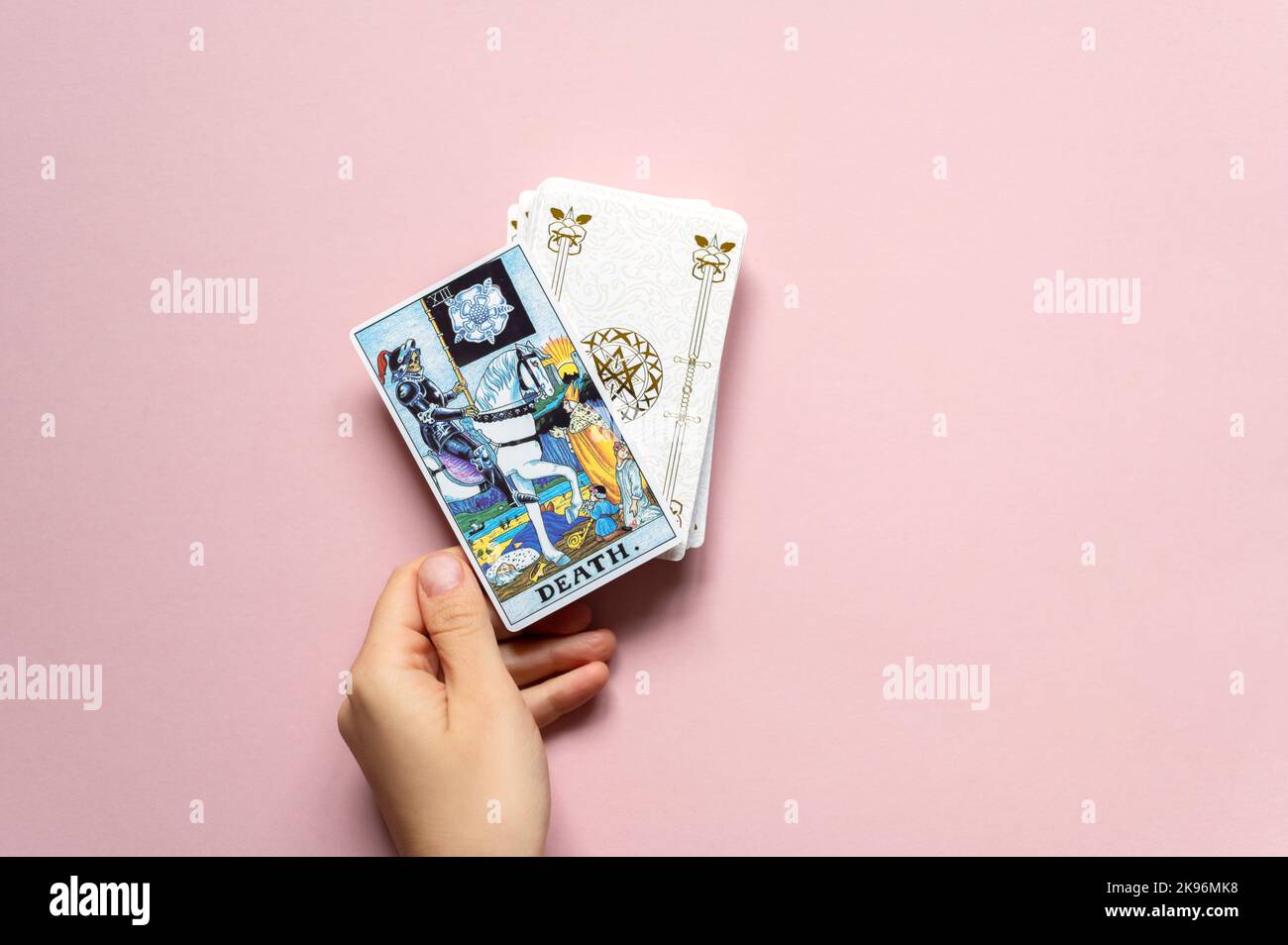 La carta classica del ponte Rider Waite Foto Stock