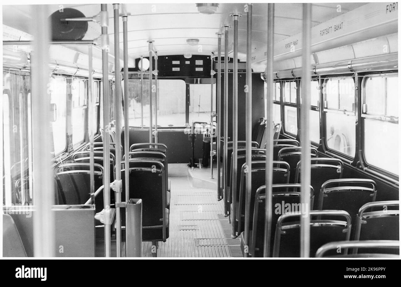 Ferrovie statali, SJ Bus 2720. Immagine interna. Foto Stock