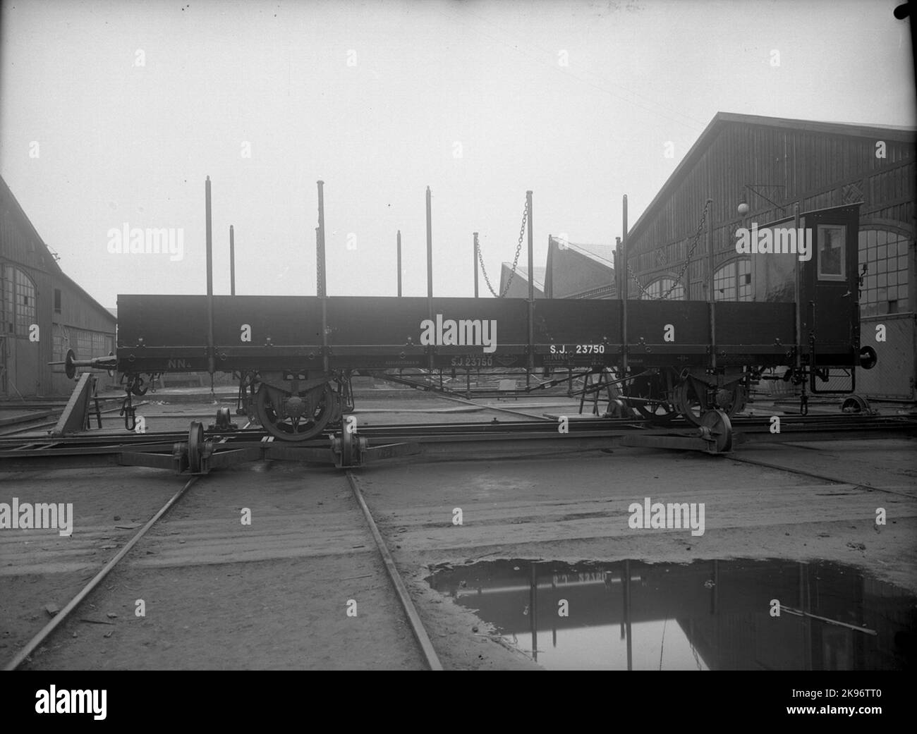 State Railways, SJ NN4 23750. Posta carrello con Bromshytt Foto Stock