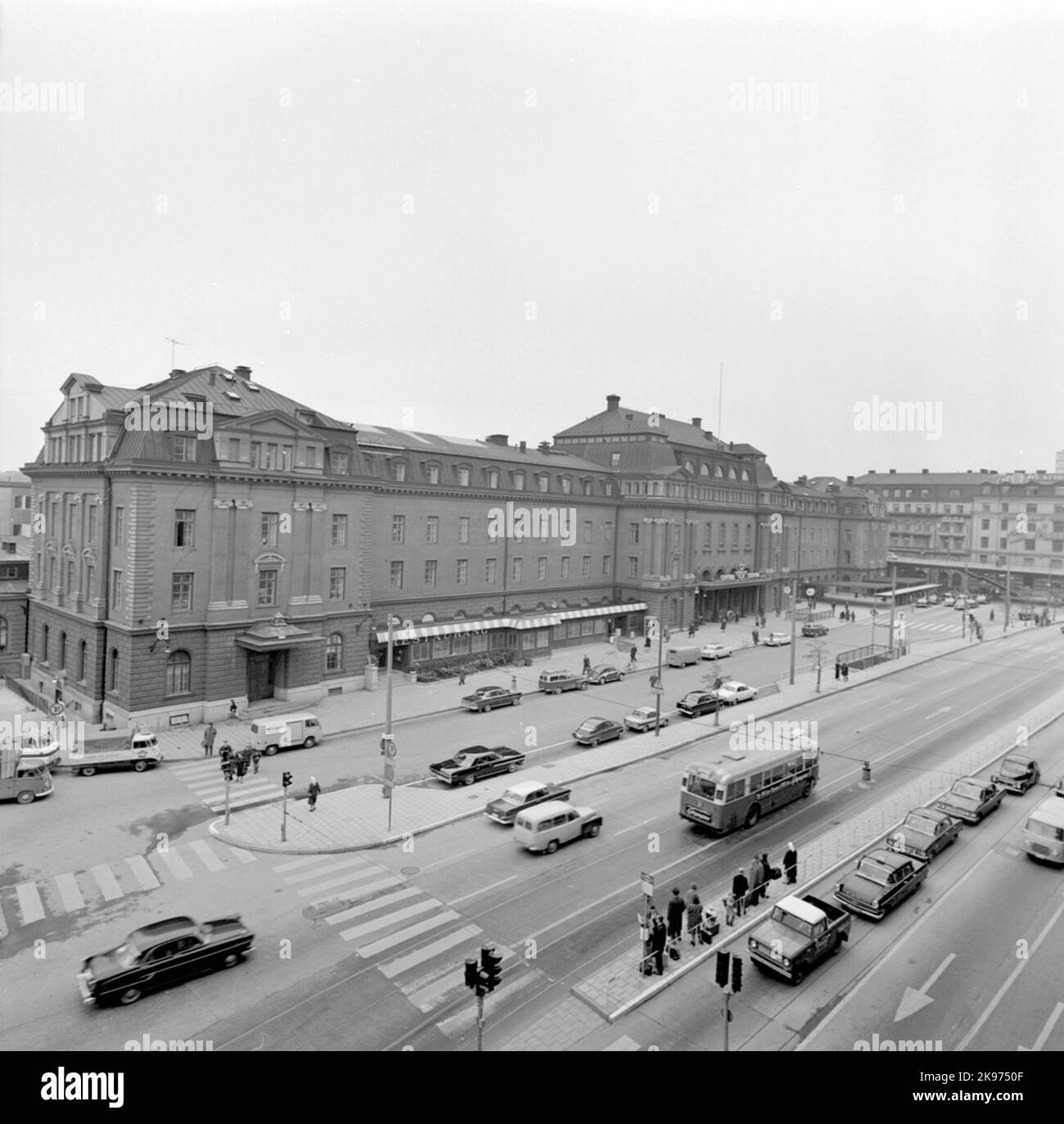 Stazione centrale di Stoccolma, esterno Foto Stock