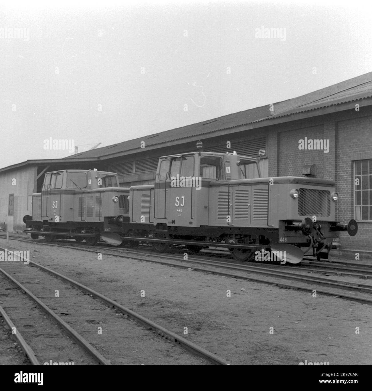 State Railways, SJ Z43. Lokomotors 447 e 448. Foto Stock