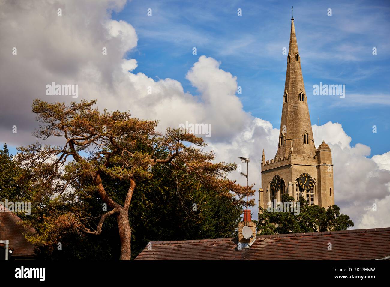 Godmanchester, Huntingdonshire, Cambridgeshire, Inghilterra. Chiesa di Santa Maria Vergine Foto Stock
