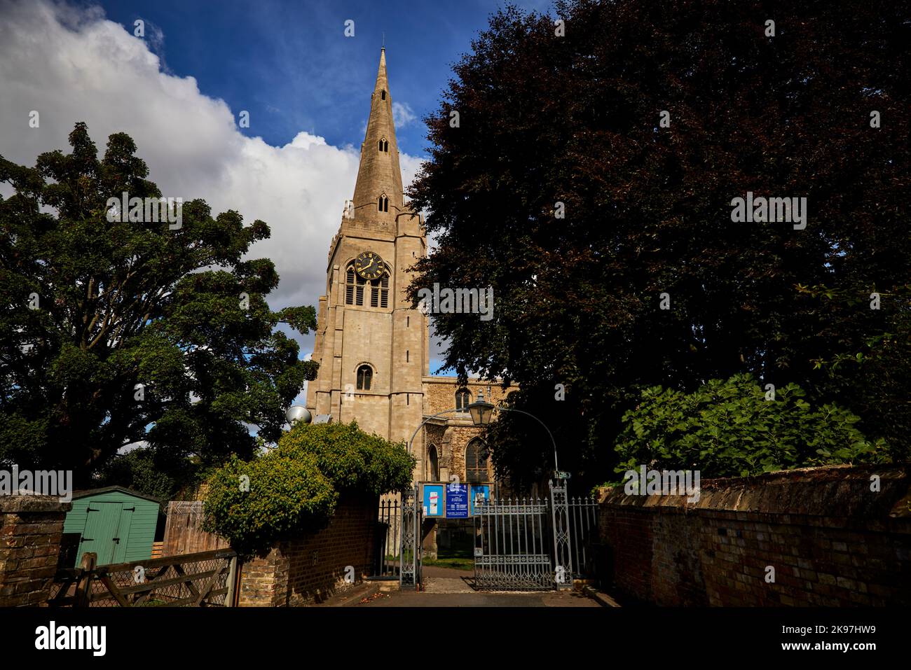 Godmanchester, Huntingdonshire, Cambridgeshire, Inghilterra. Chiesa di Santa Maria Vergine Foto Stock