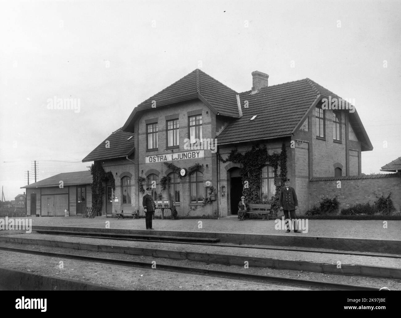 Stazione di Östra Ljungby Foto Stock