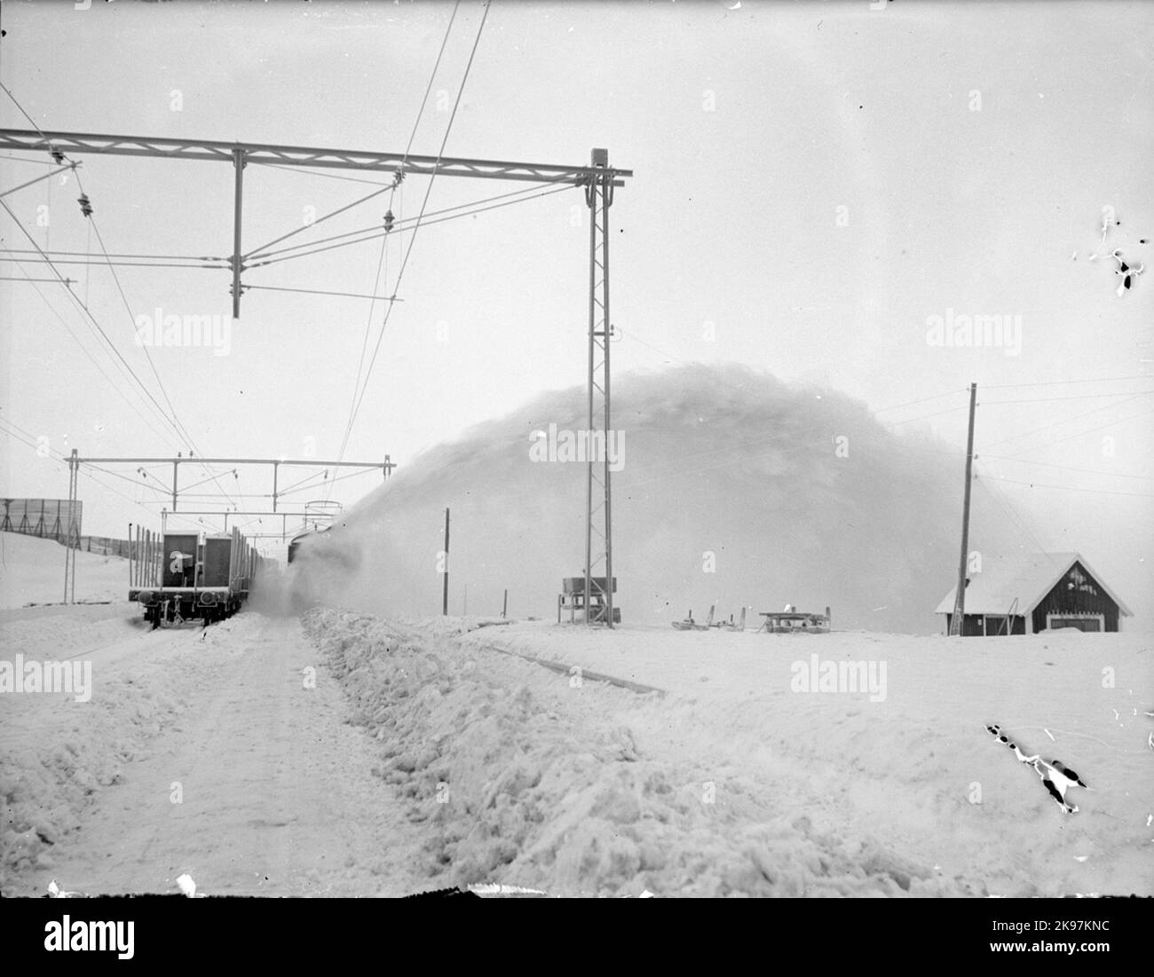 Fiocco di neve al lavoro Foto Stock