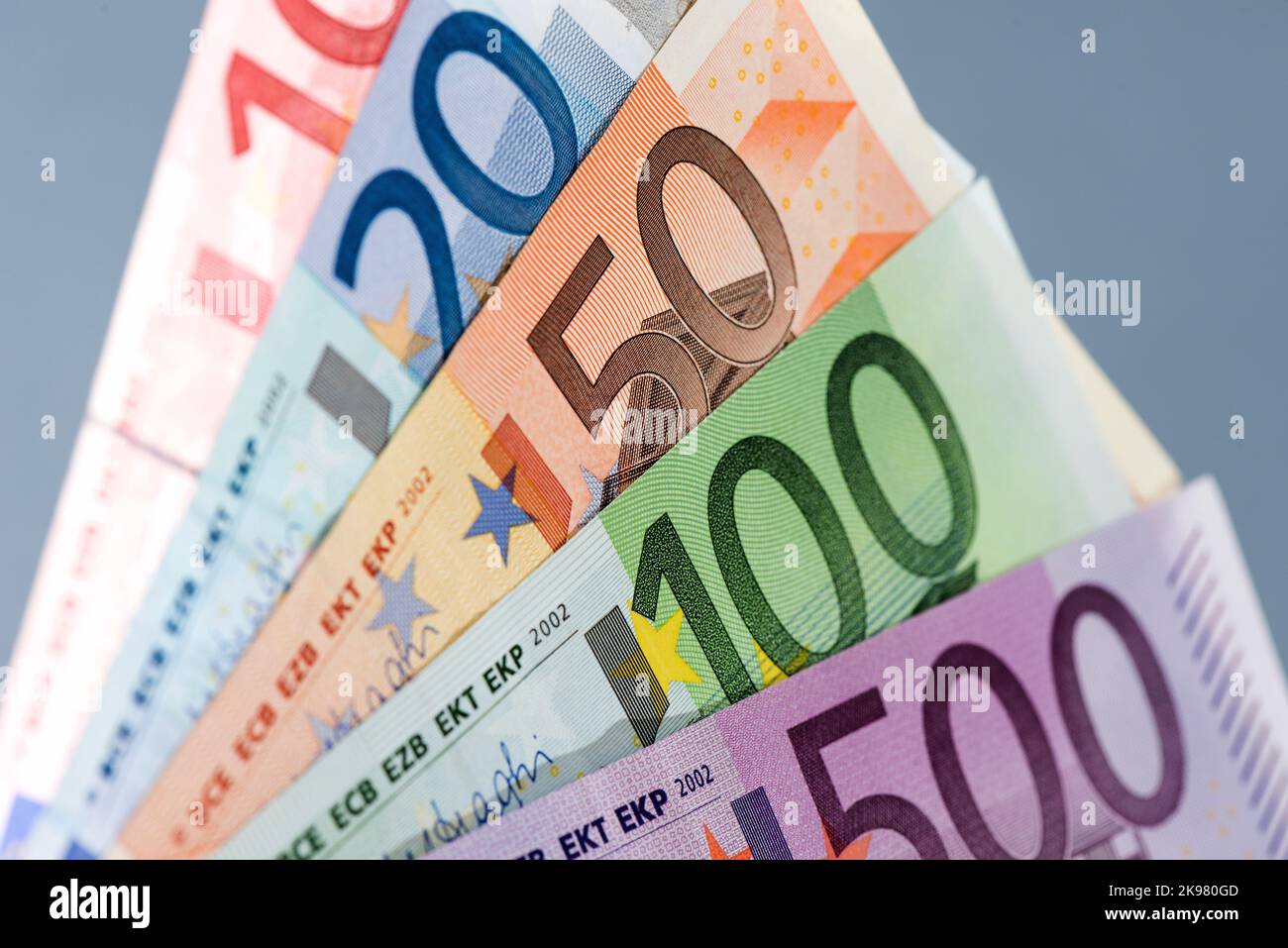 Banconote europee, valuta Euro dall'Europa, Euro. Foto Stock