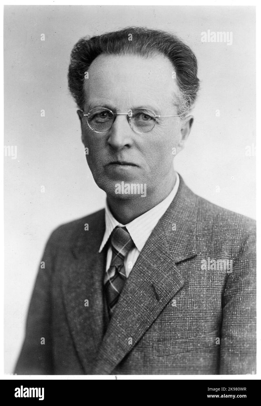 Hugo Emanuel Lagerqvist. Ispettore stazione in Mjölby 1939-1943. Foto Stock