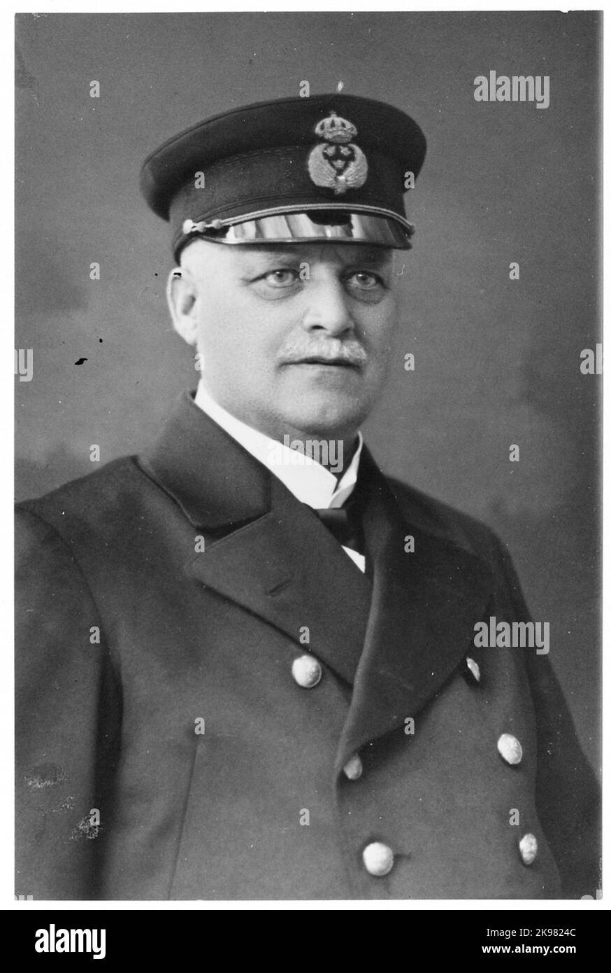 Ispettore della stazione Johan Pettersson a Sävsjö. Foto Stock