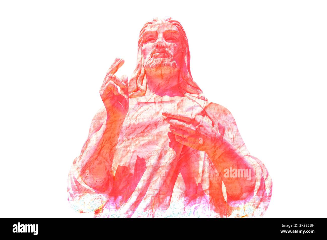 Scultura il Cristo dell'Avana di Jilma Madera, Cuba Foto Stock