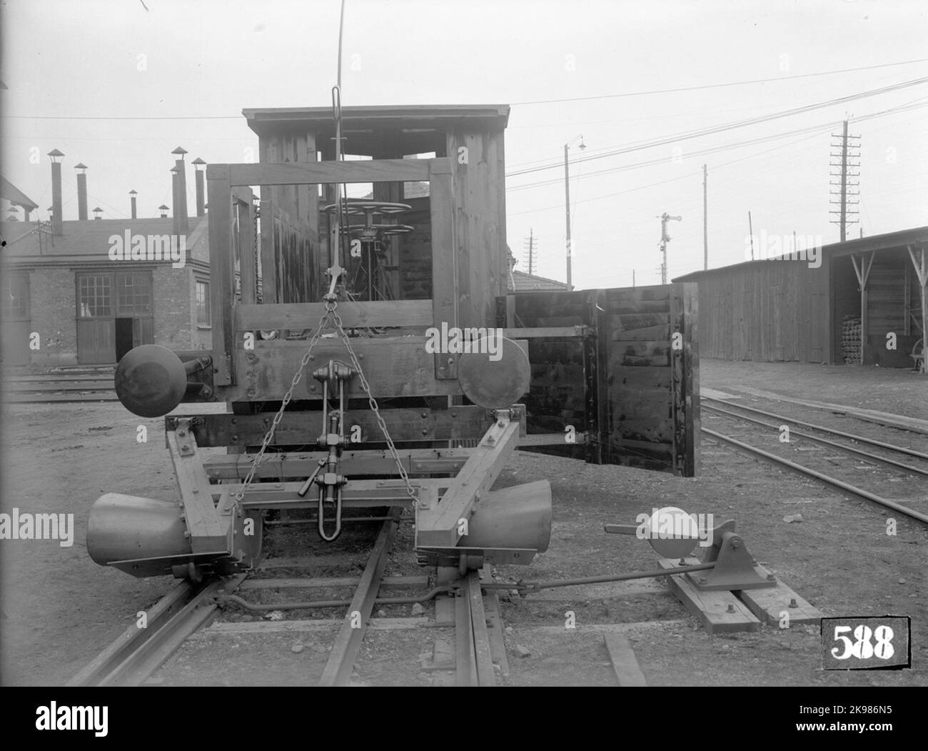 Aratro da neve Balast da dietro Foto Stock