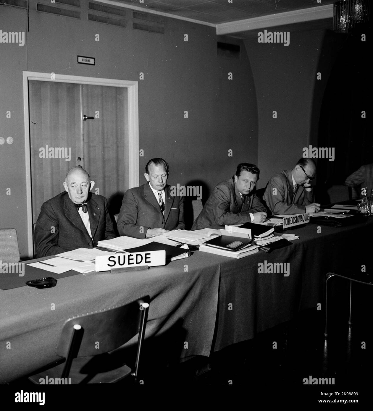 Unione Internazionale delle Ferrovie (UIC) kongress - 1960 Foto Stock