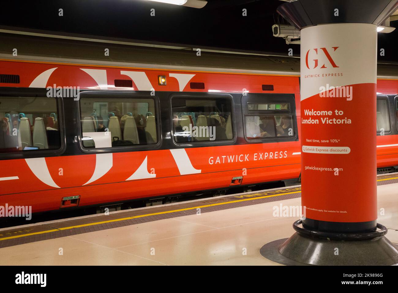 Gatwick Express London Victoria Foto Stock