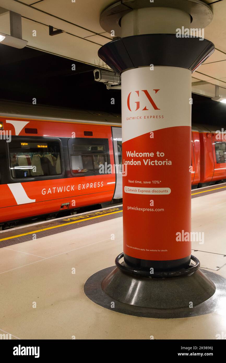 Gatwick Express London Victoria Foto Stock