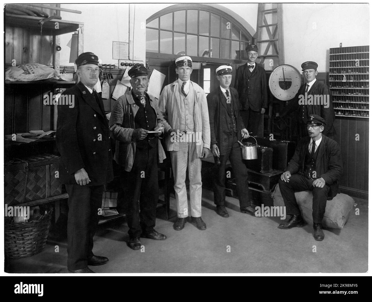 Personale di spedizione merci a Kristinehamn. Foto Stock